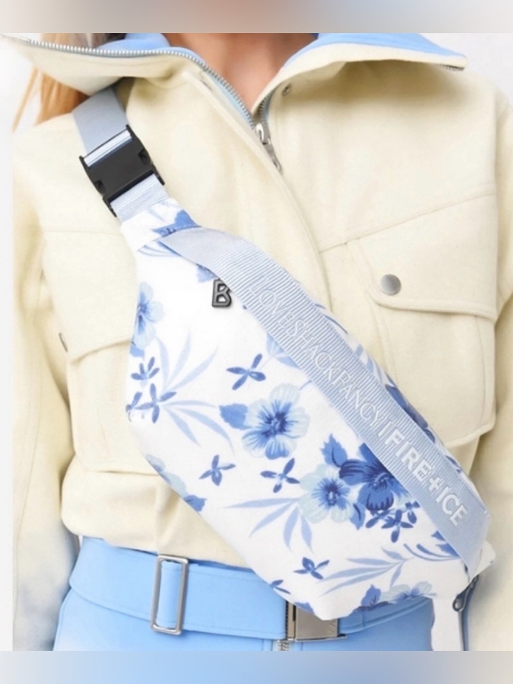 Love Shack Fancy Bogner Fire + Ice Crossbody Belt Bag Fanny Pack Hip Bag